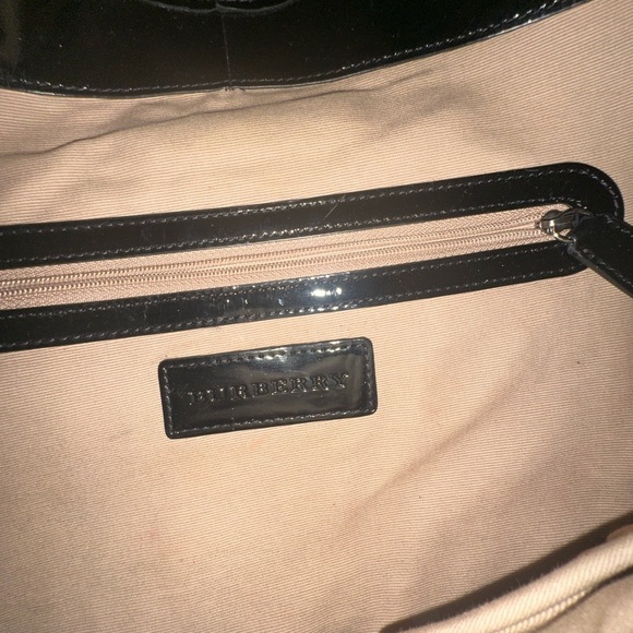 Authentic Burberry Women's Tan and Black Plaid Shoulder Bag - Picture 9 of 11